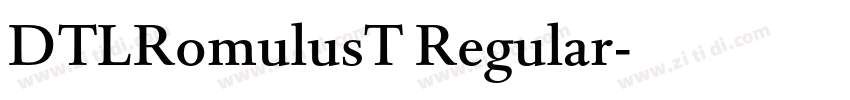 DTLRomulusT Regular字体转换